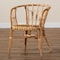 Baxton Studio Luxio Modern and Contemporary Natural Finished Rattan Chair 185-11870-Zoro - alternate 7